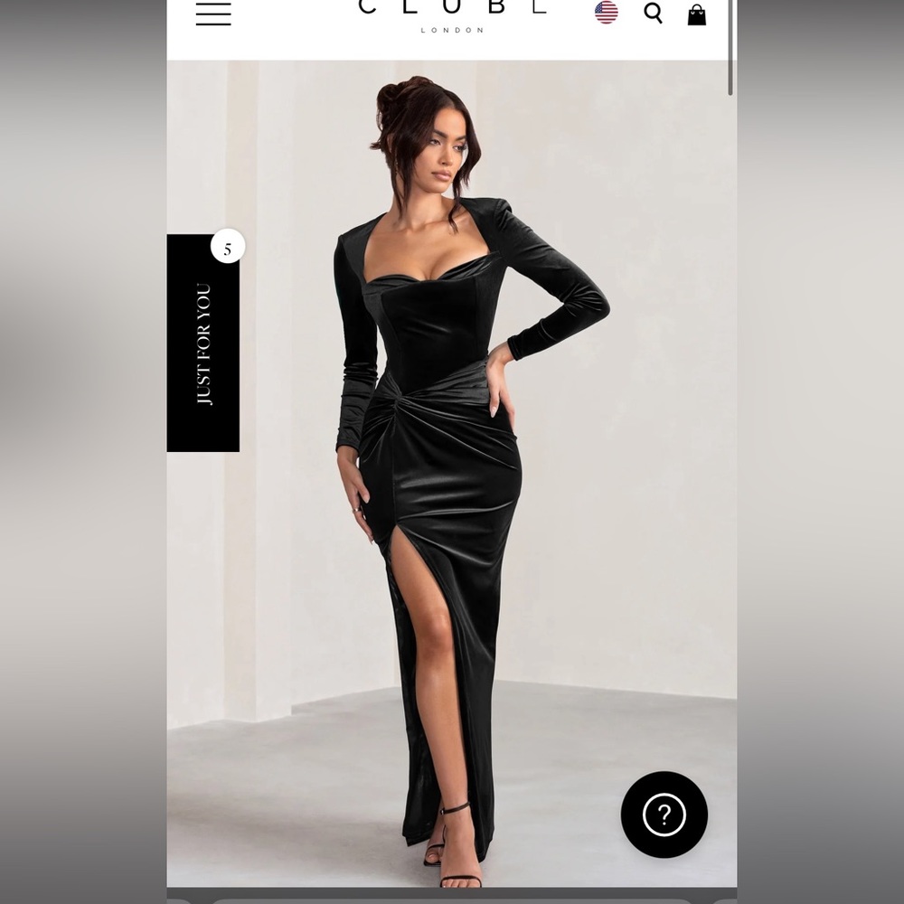 Club L London velour gown.